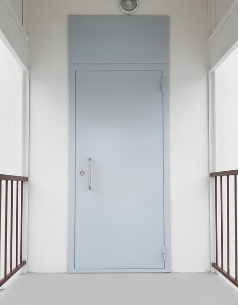 Техническая дверь с фрамугой