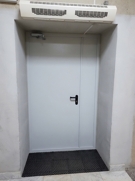 Полуторная глухая дверь