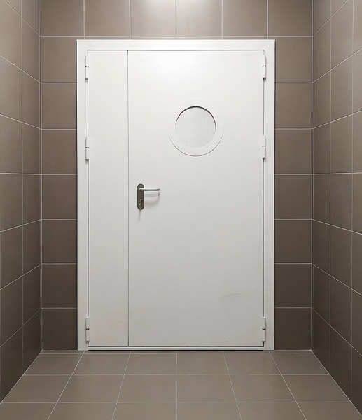 Дверь с круглым окном