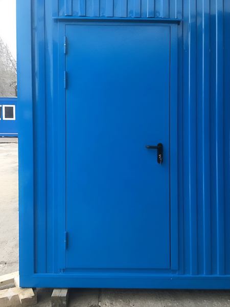 Синяя огнестойкая дверь Синяя огнестойкая дверь