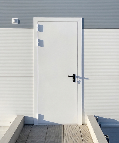 Белая огнестойкая дверь