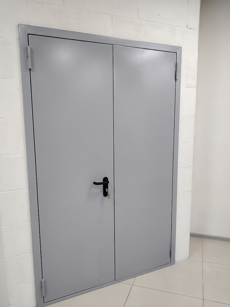 Двустворчатая огнестойкая дверь Двустворчатая огнестойкая дверь