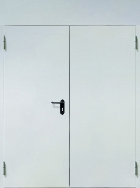 Двупольная противопожарная дверь EI-60 с верхней вставкой, окрас по RAL Двупольная противопожарная дверь EI-60 с верхней вставкой, окрас по RAL