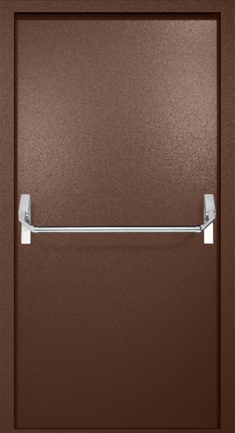 Однопольная противопожарная дверь EI-60 с ручкой «Антипаника», окрас по RAL 8016 Однопольная противопожарная дверь EI-60 с ручкой «Антипаника», окрас по RAL 8016