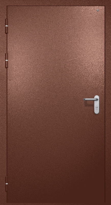 Однопольная противопожарная дверь EI-60 с электромагнитным замком, окрас по RAL 8016