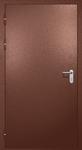 Однопольная противопожарная дверь EI-60 с электромагнитным замком, окрас по RAL 8016
