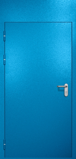 Однопольная противопожарная дверь EI-60 с верхней вставкой, окрас по RAL 5002