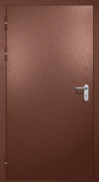 Однопольная противопожарная дверь EI-60 с ручкой «Антипаника», окрас по RAL 8016 Однопольная противопожарная дверь EI-60 с ручкой «Антипаника», окрас по RAL 8016