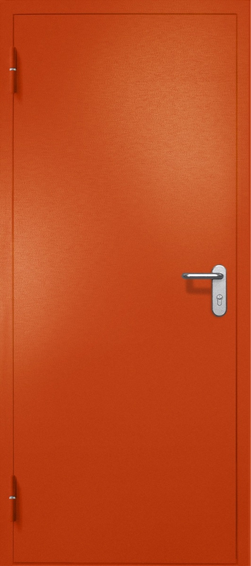 Однопольная противопожарная дверь EI-60, окрас по RAL 3003