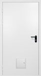 Однопольная противопожарная дверь EI-60 со стыковочным узлом снизу, окрас по RAL 9003