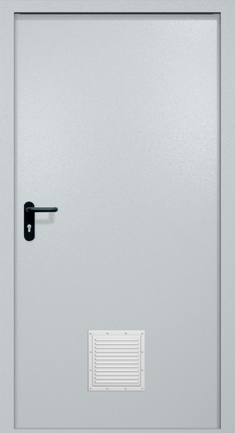 Однопольная противопожарная дверь EI-60 со стыковочным узлом снизу, окрас по RAL Однопольная противопожарная дверь EI-60 со стыковочным узлом снизу, окрас по RAL