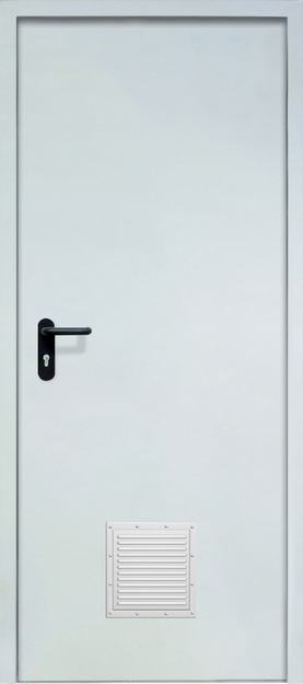 Однопольная противопожарная дверь EI-60 со стыковочным узлом снизу, окрас по RAL