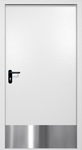 Однопольная противопожарная дверь EI-60 с отбойником, окрас по RAL 9003