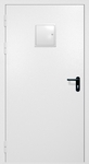 Однопольная противопожарная дверь EI-60 со стыковочным узлом сверху, окрас по RAL 9003