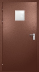 Однопольная противопожарная дверь EI-60 со стыковочным узлом сверху, окрас по RAL 8016