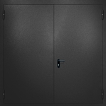 Противопожарные металлические ворота распашные RAL 9004