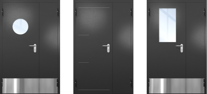 Полуторные двери ei-60