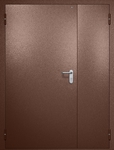 Полуторная противопожарная дверь EI-60 с электромагнитным замком, окрас по RAL 8016