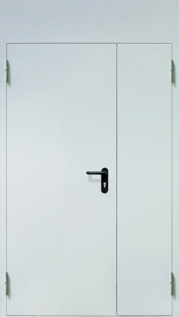 Полуторная противопожарная дверь EI-60 с верхней вставкой, окрас по RAL Полуторная противопожарная дверь EI-60 с верхней вставкой, окрас по RAL