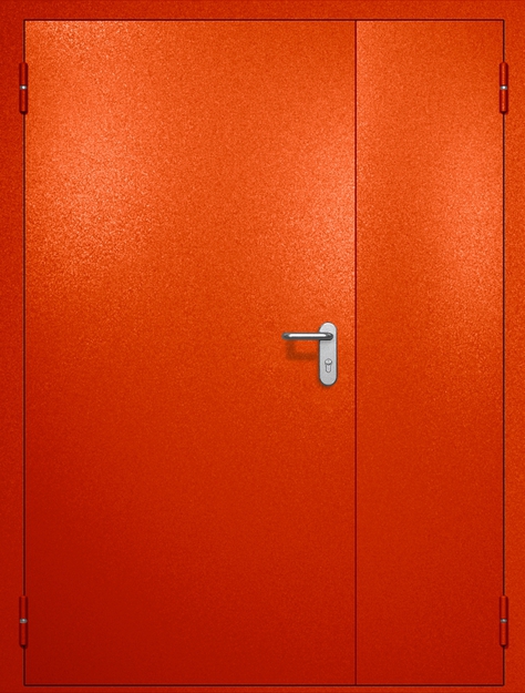 Полуторная противопожарная дверь EI-60, окрас по RAL 3003 Полуторная противопожарная дверь EI-60, окрас по RAL 3003